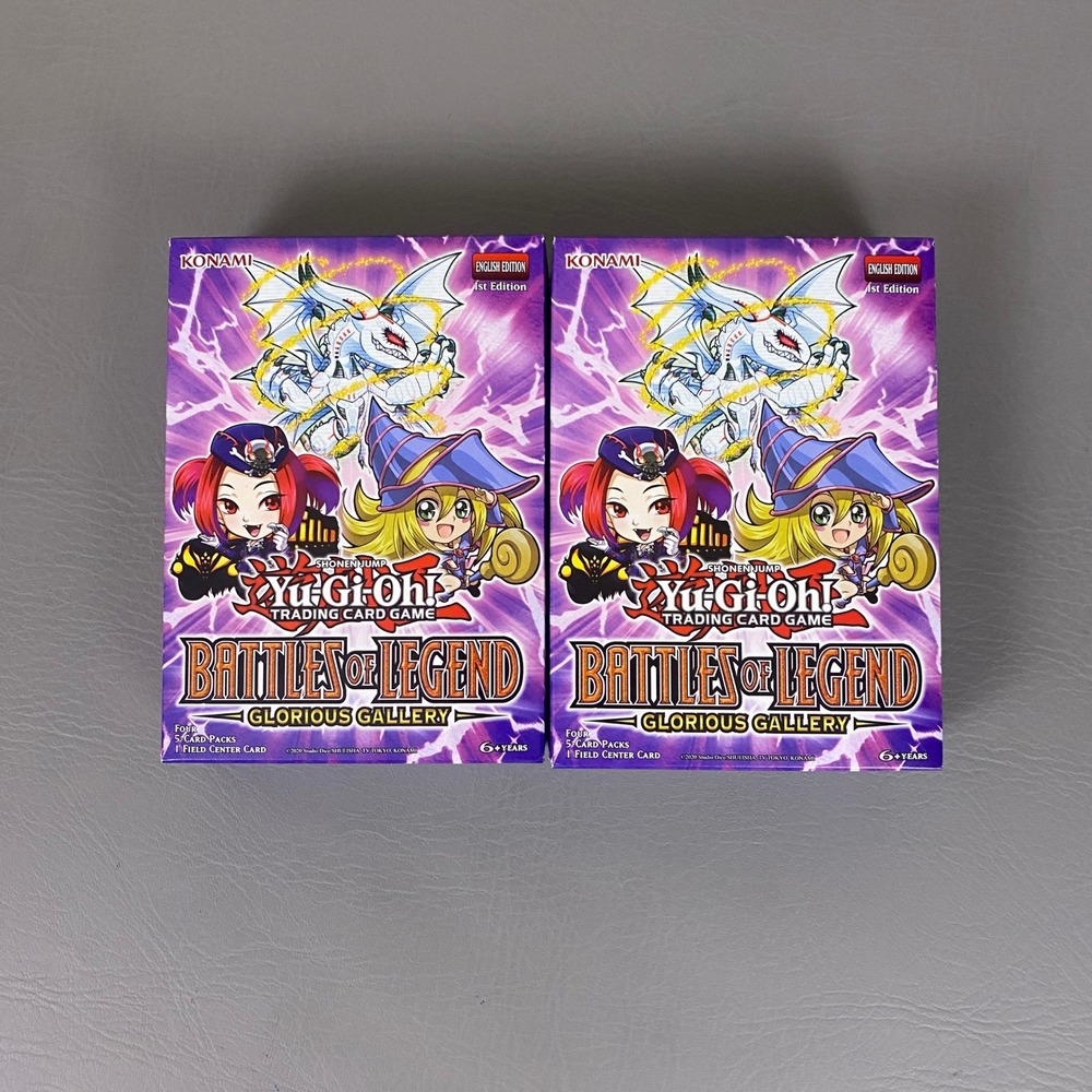 2x Yu-Gi-Oh! Battles of Legend Glorious Gallery 1st Edition Boxes Konami TCG NEW